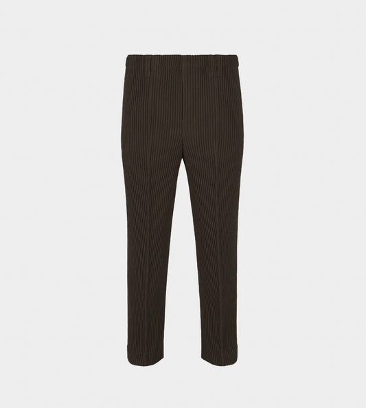 HOMME PLISSE ISSEY MIYAKE - Tuxedo Pleats Pants Brown