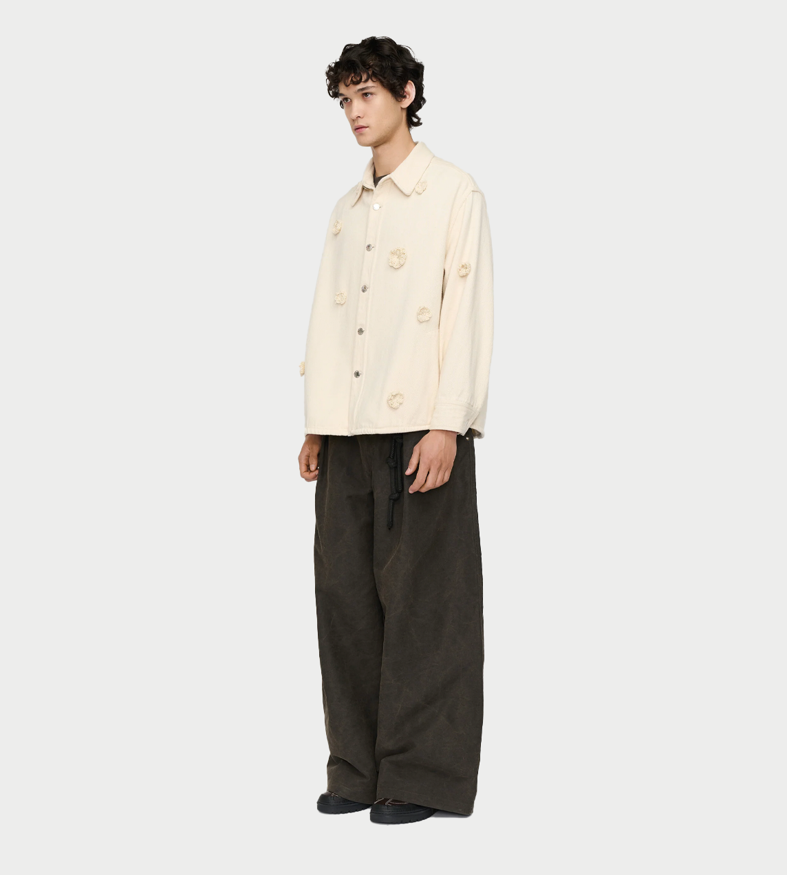SONG FOR THE MUTE - "Daisy" Shirt Jacket Natural