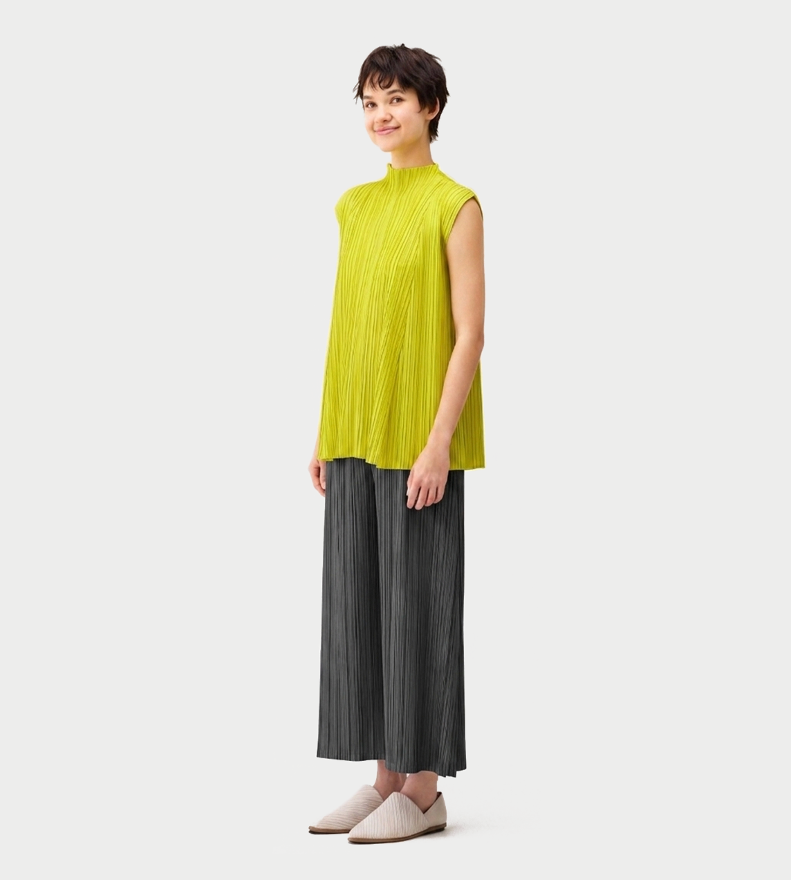 Mellow Pleated Pants Blk