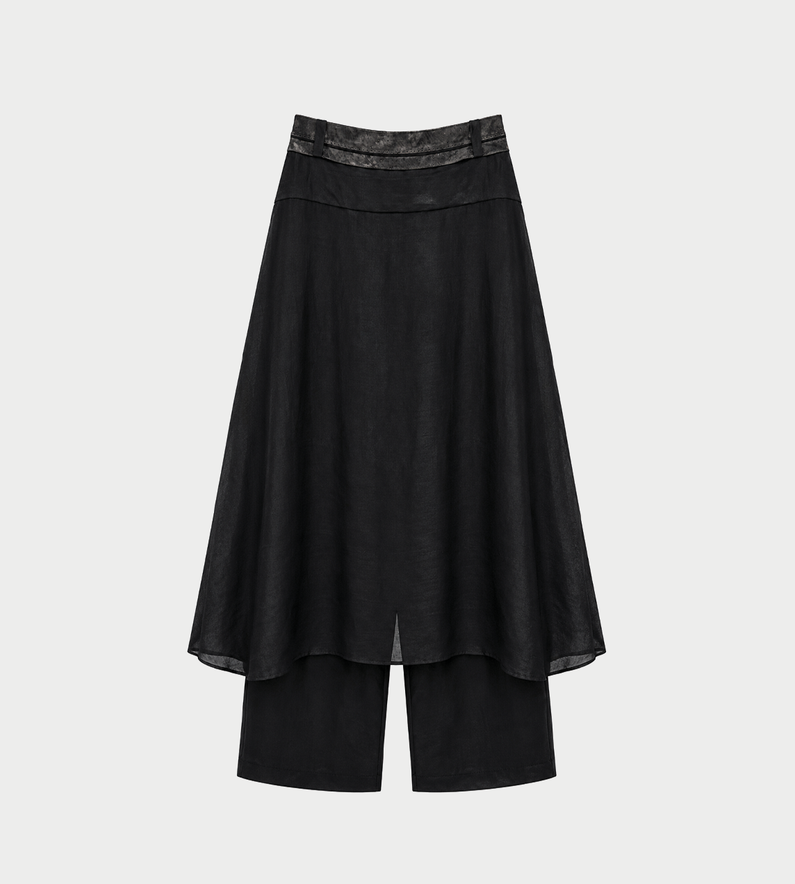 GIOVANNI CAVAGNA - Shirt-detailed Pants Black