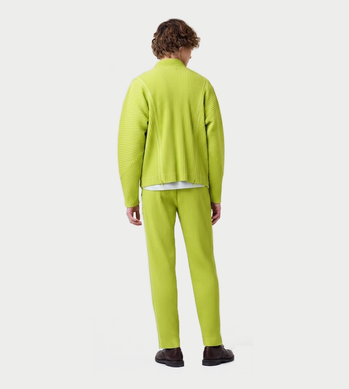 Zipper-detailed Pants Citrine Yellow
