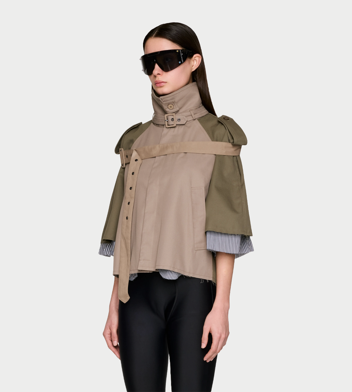 OTTOLINGER - Chopped Trench Jacket Green