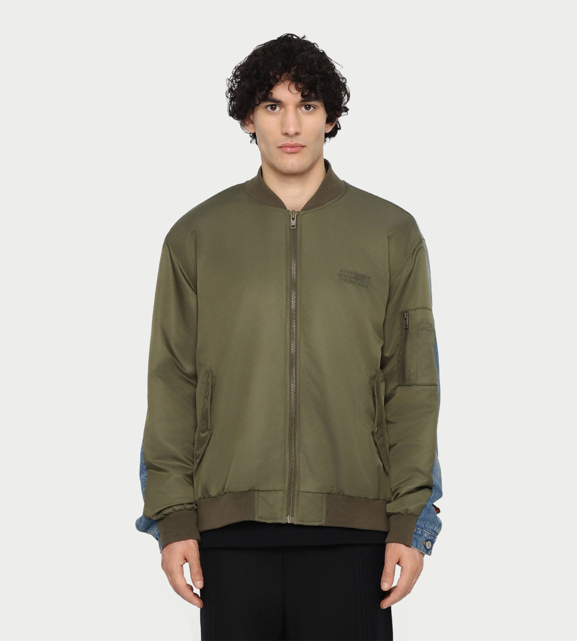 Split Light-padded Bomber Jacket