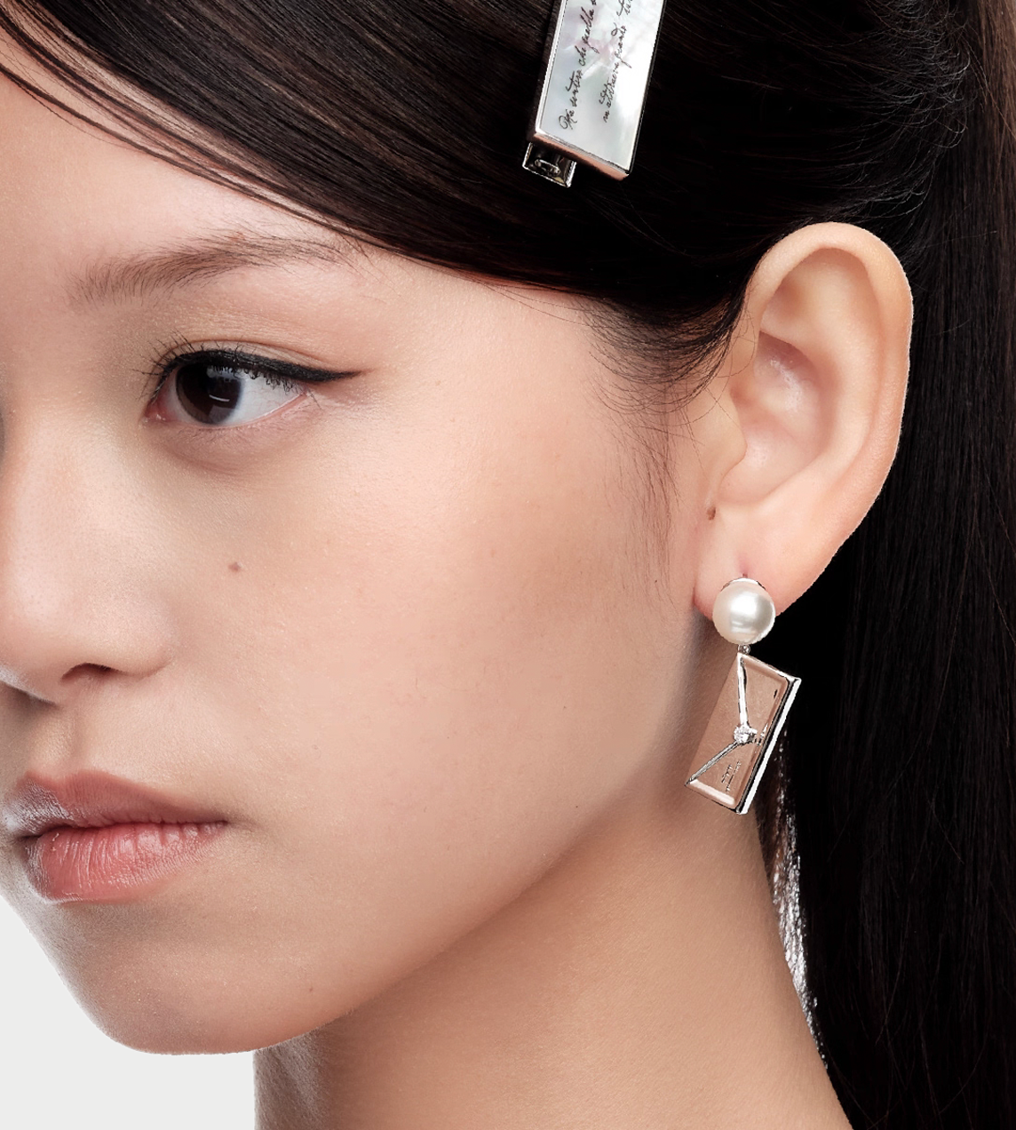 Envelope Double-sided Drop Earrings