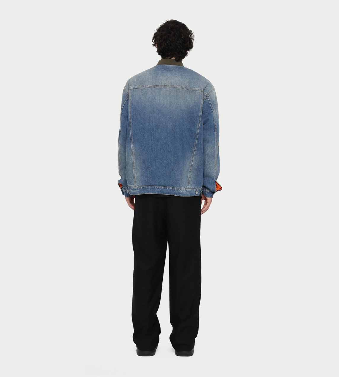 Split Light-padded Bomber Jacket