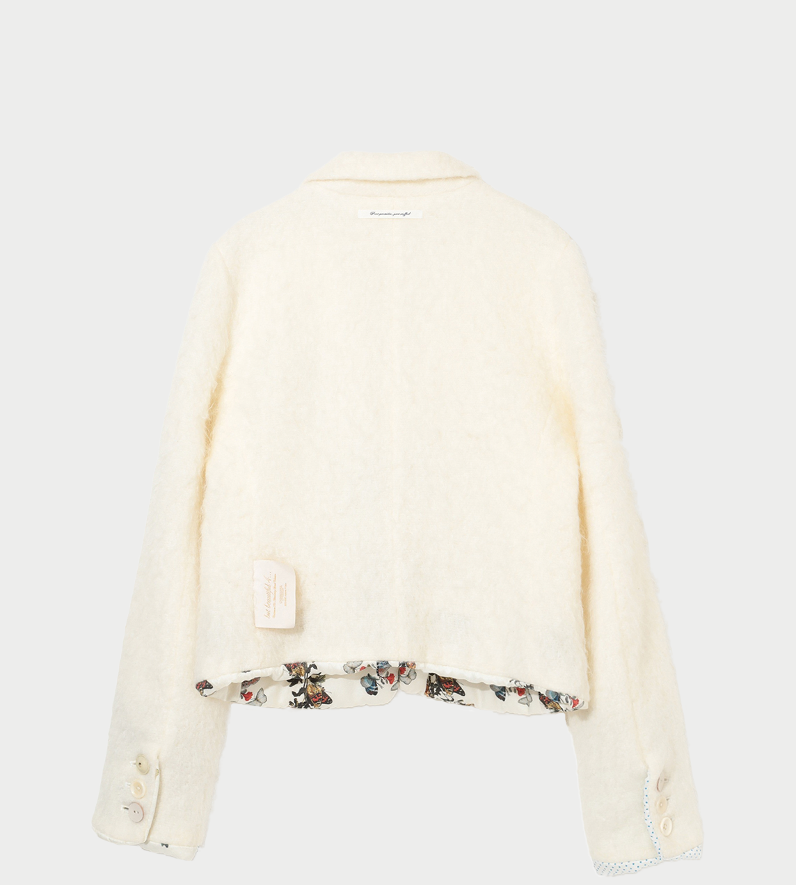 Wool Short Jacket White