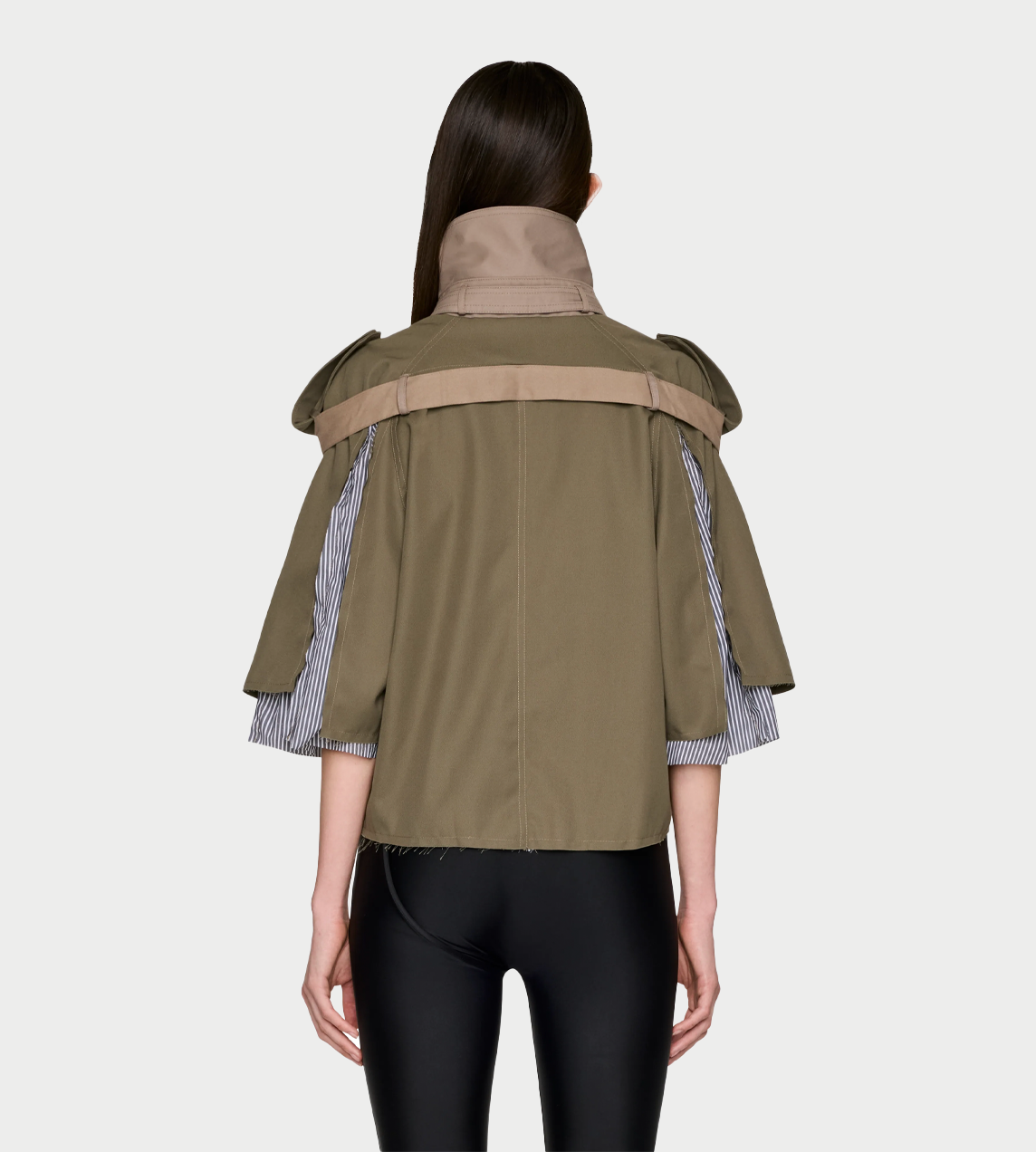 OTTOLINGER - Chopped Trench Jacket Green