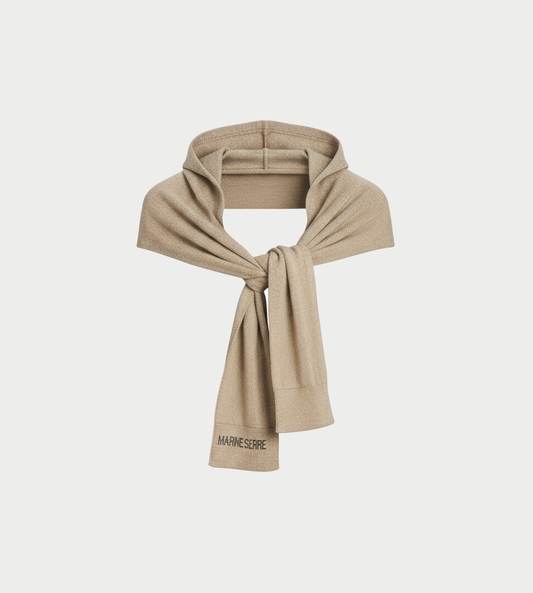 MARINE SERRE - Scarf Balaclava Dk Beige
