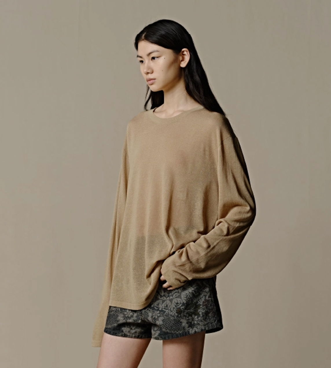 Light-weighted Pullover Grass Green