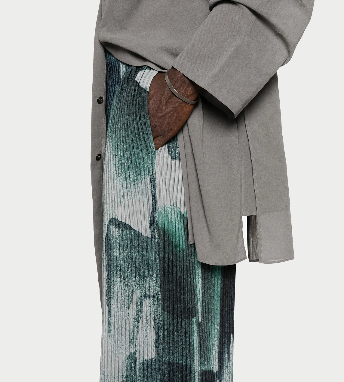 Homme Plisse Issey Miyake - Painted Pants Dark Grey