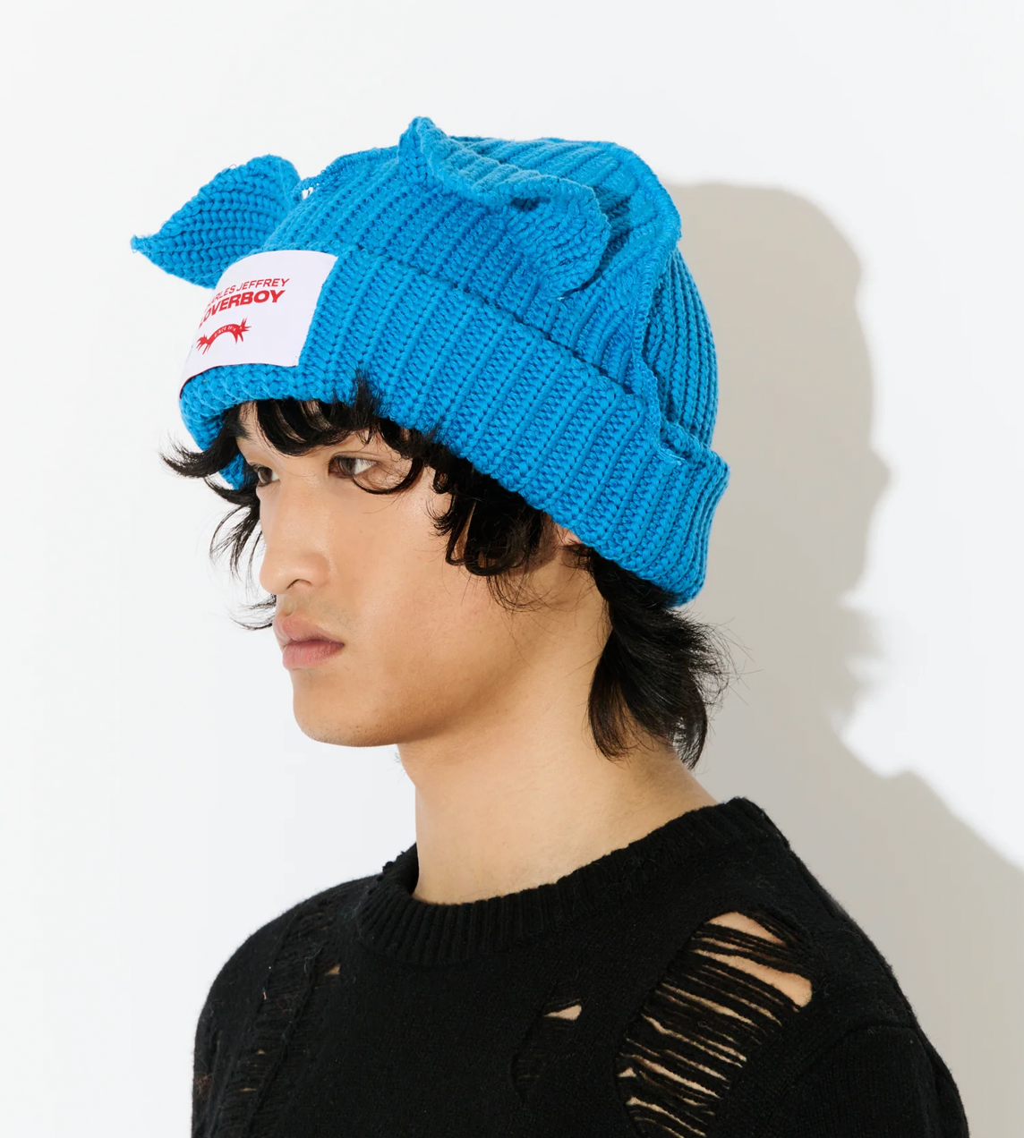 CHARLES JEFFERY LOVERBOY - Chunky Ears Beanie Blue