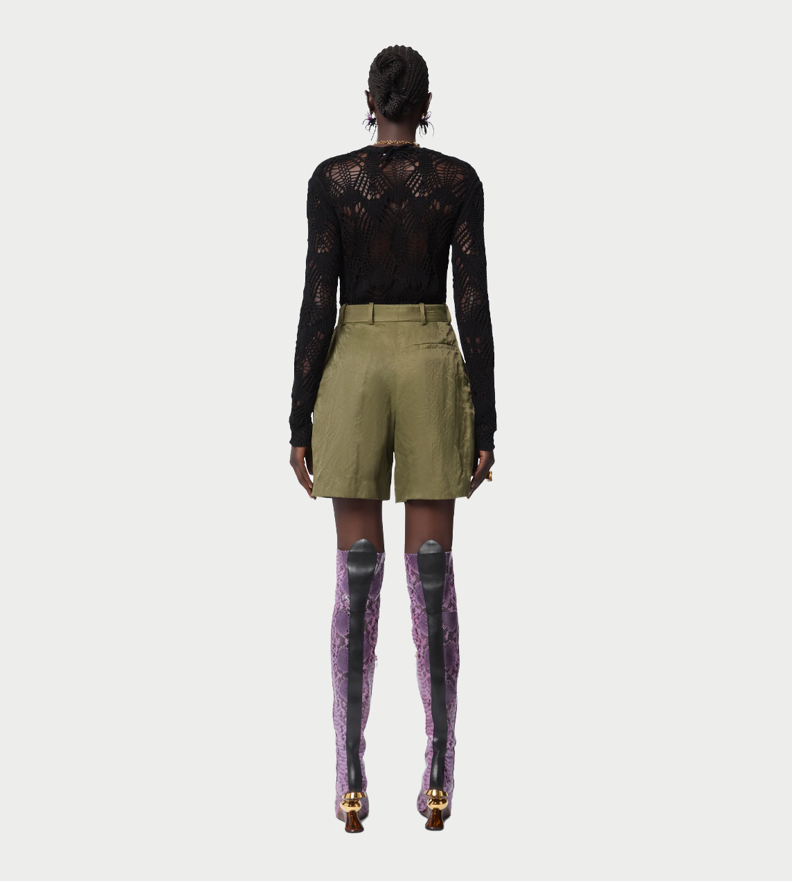 NINA RICCI - Pantalon Shorts Khaki 