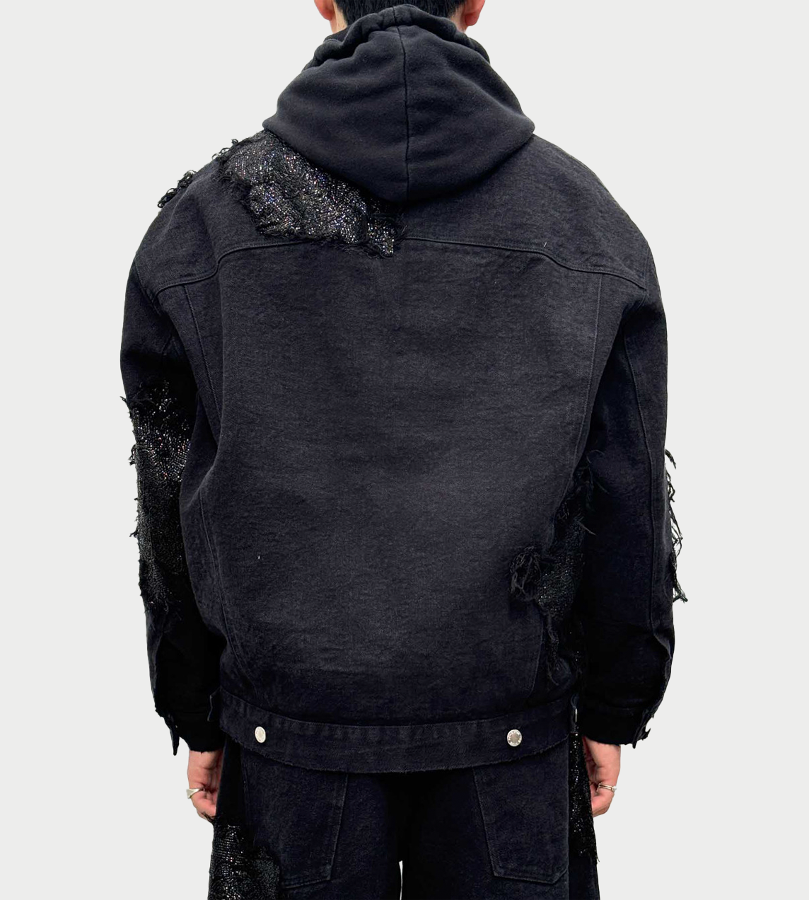 TKL Denim Padded Jacket Blk