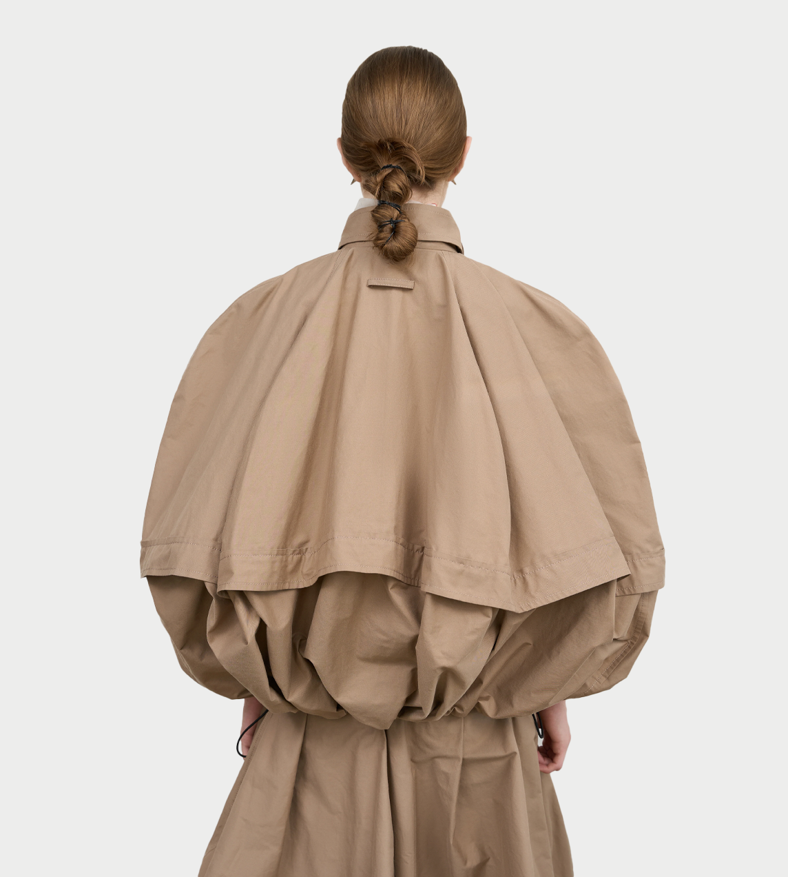 LITKOVSKA - Deconstructed Bomber-Style Cape Beige
