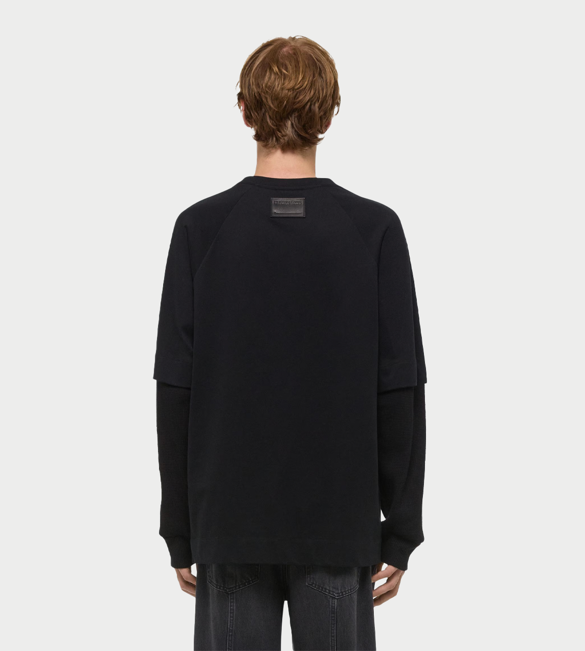 HELMUT LANG - Double-layered Waffle Top Blk