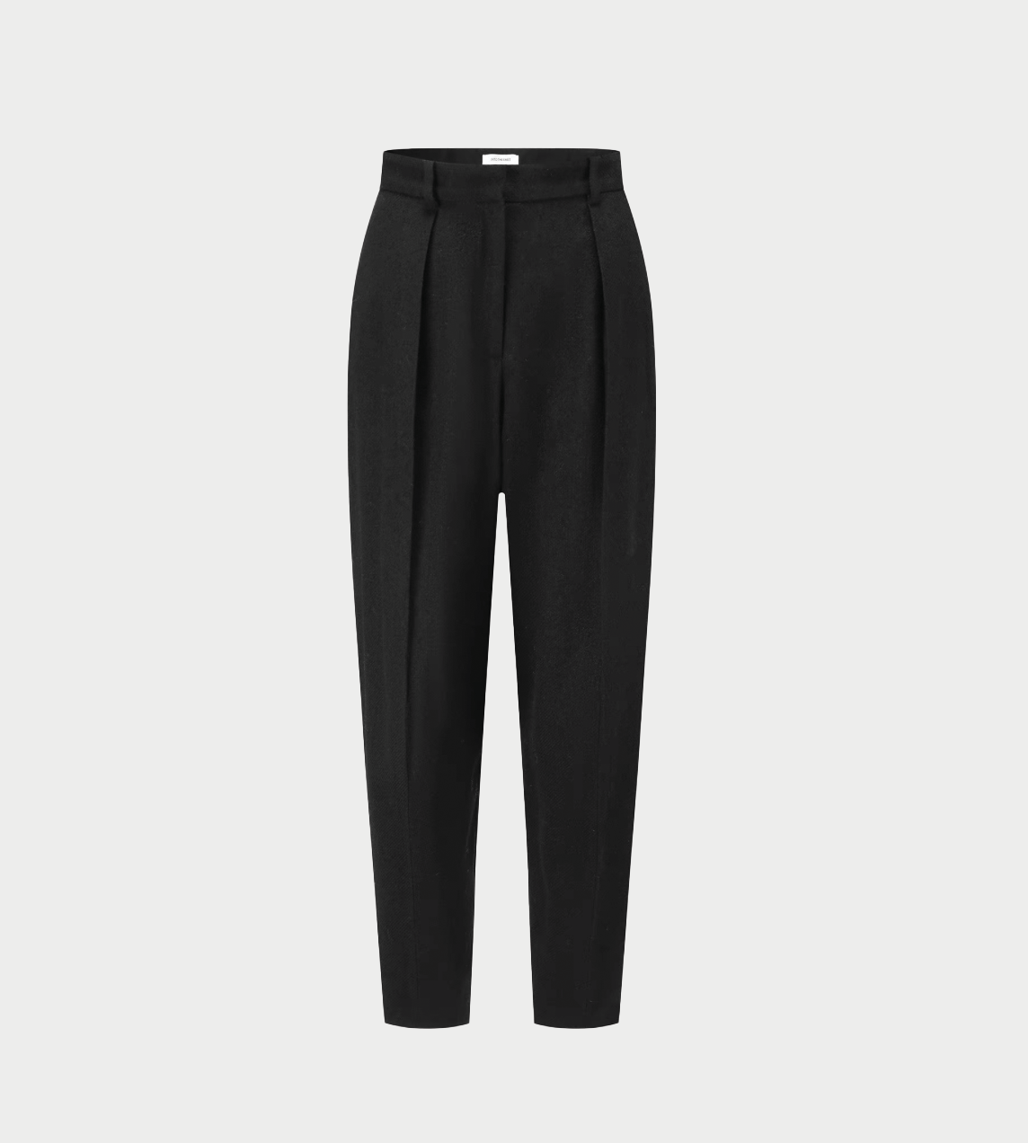 INTO THE EAST - Textured Wool Skinny Pants Blk