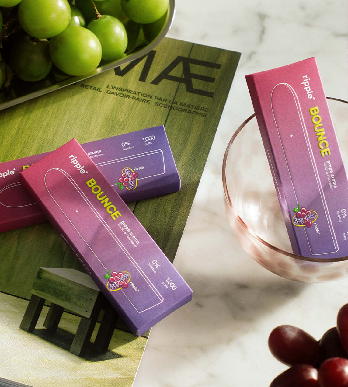 Plant-Powered puffs Bounce/Grape Aroma