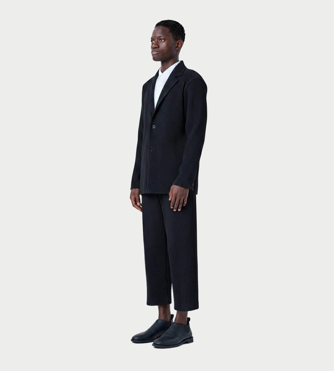 Basic Pleated Jacket Blk