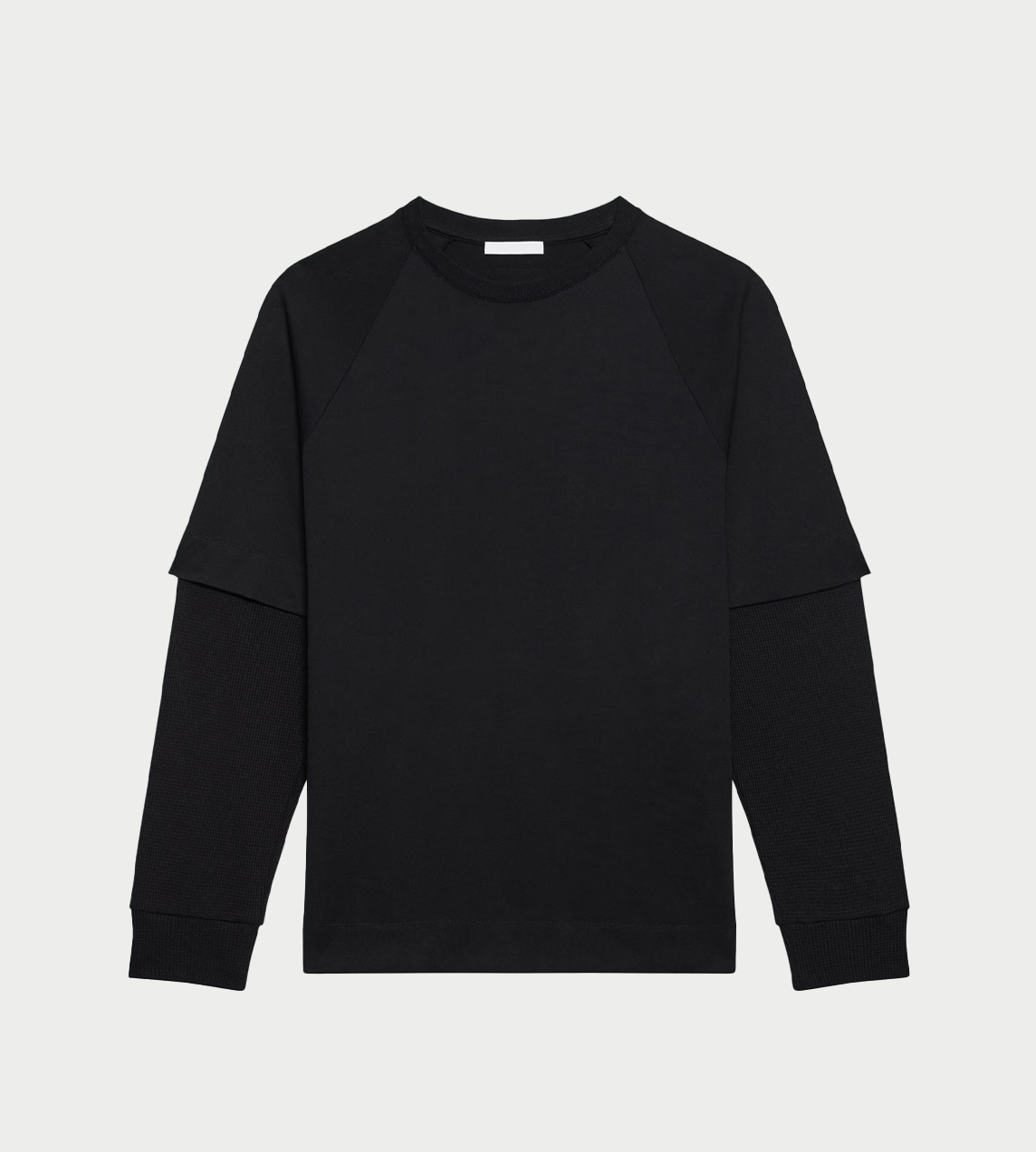 HELMUT LANG - Double-layered Waffle Top Blk