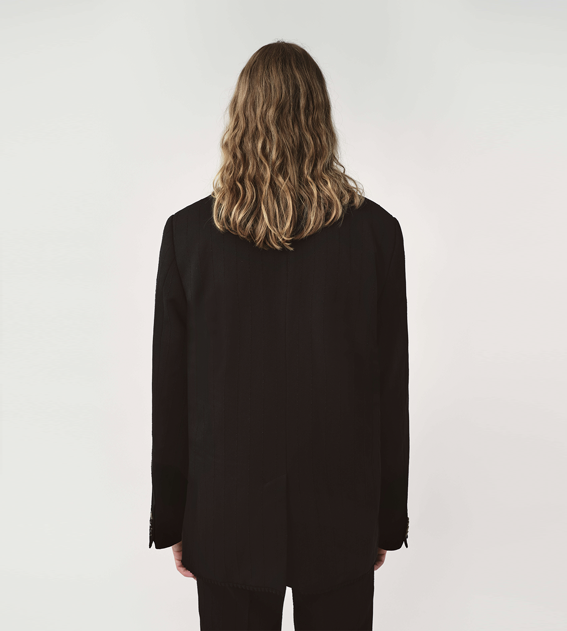 Betty Pleated Blazer Blk