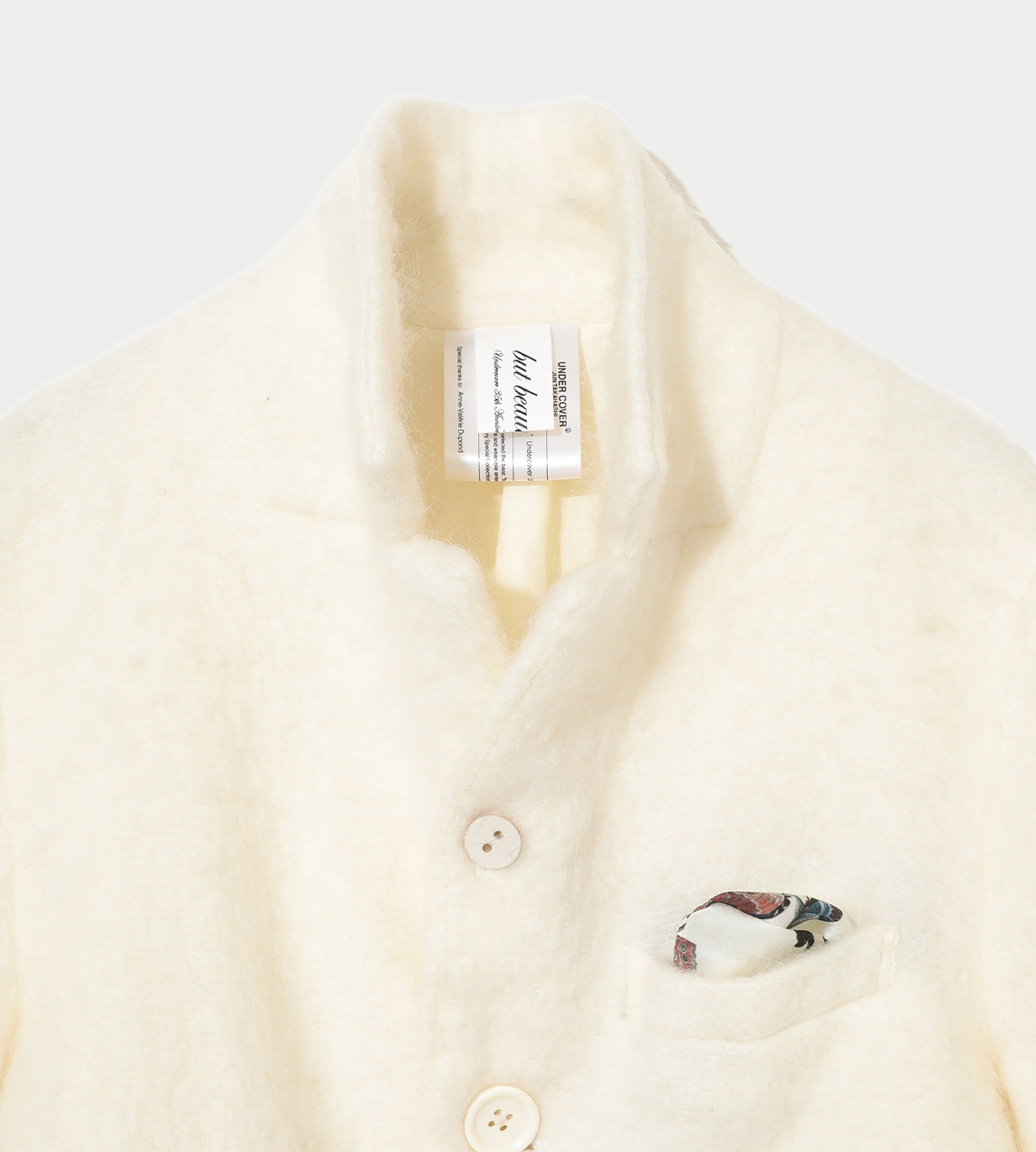 Wool Short Jacket White