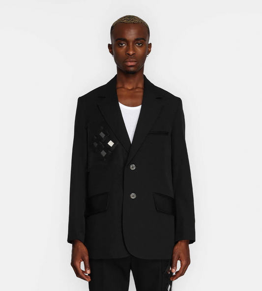 Song For The Mute - Mirror Oversized Blazer Black