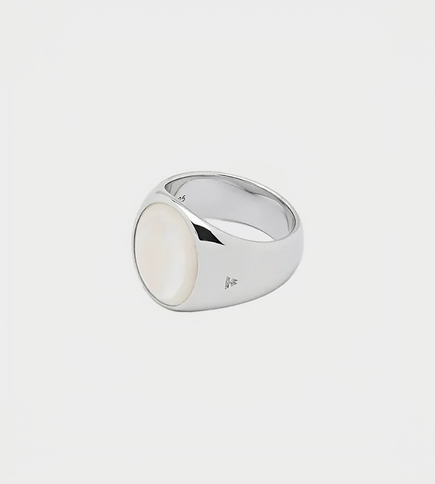Tom Wood - Oval White Mother of Pearl Ring
