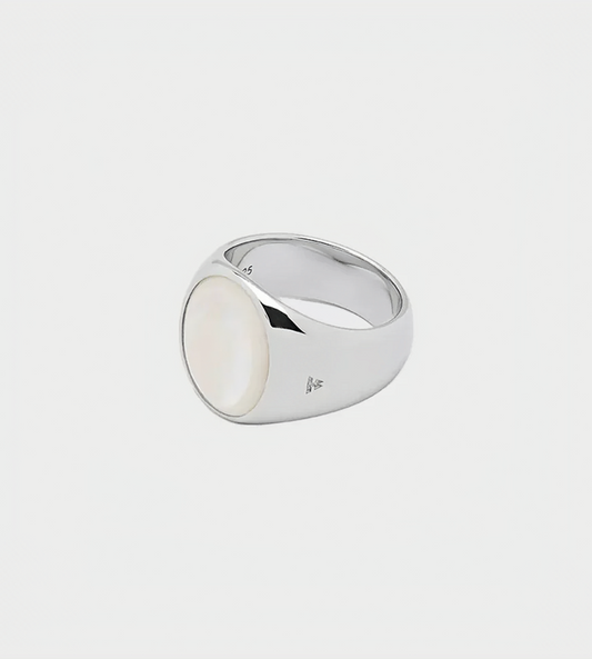 Tom Wood - Oval White Mother of Pearl Ring