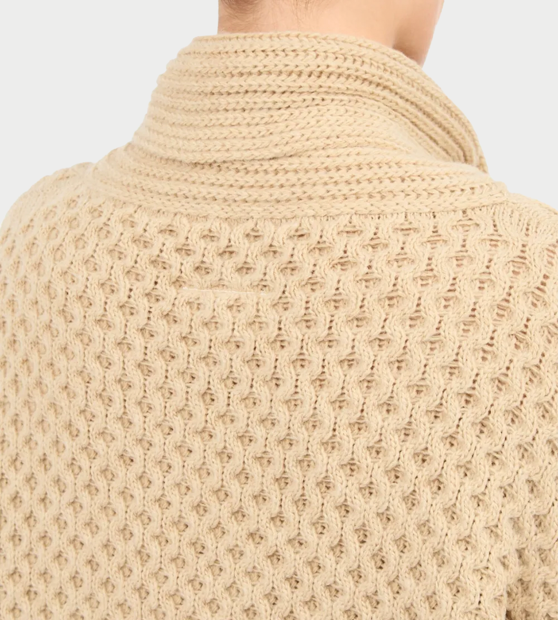 Chunky Sweater W/ Scarf Caramel