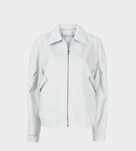Dion Lee - Bias Cotton Bomber Clear Blue