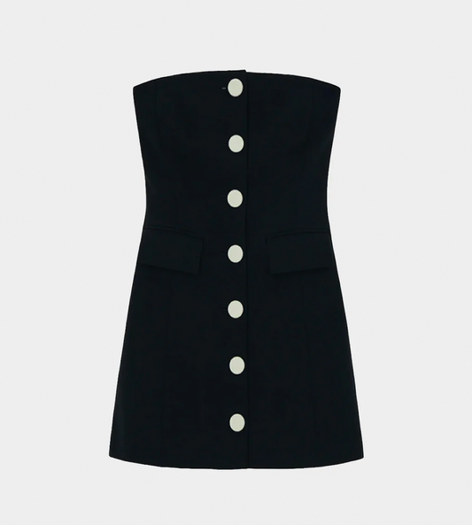 KIMHEKIM - Strapless Mini Dress Black/White
