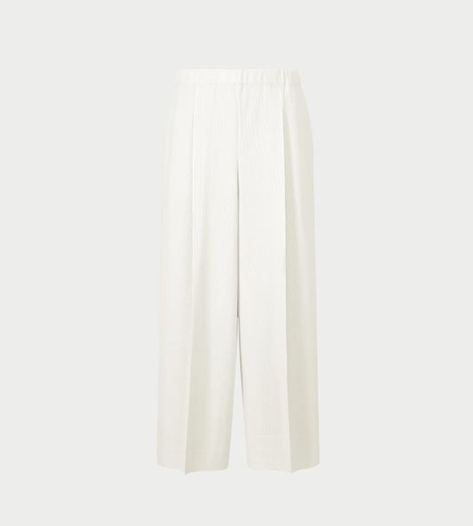PLEATS PLEASE ISSEY MIYAKE - A-Poc Pants White