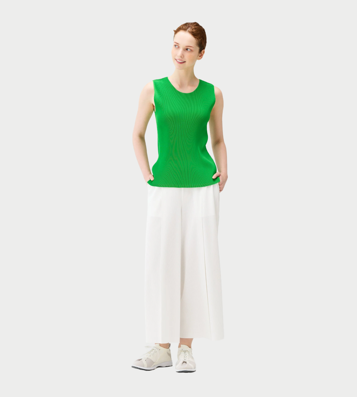 PLEATS PLEASE ISSEY MIYAKE - A-Poc Pants White