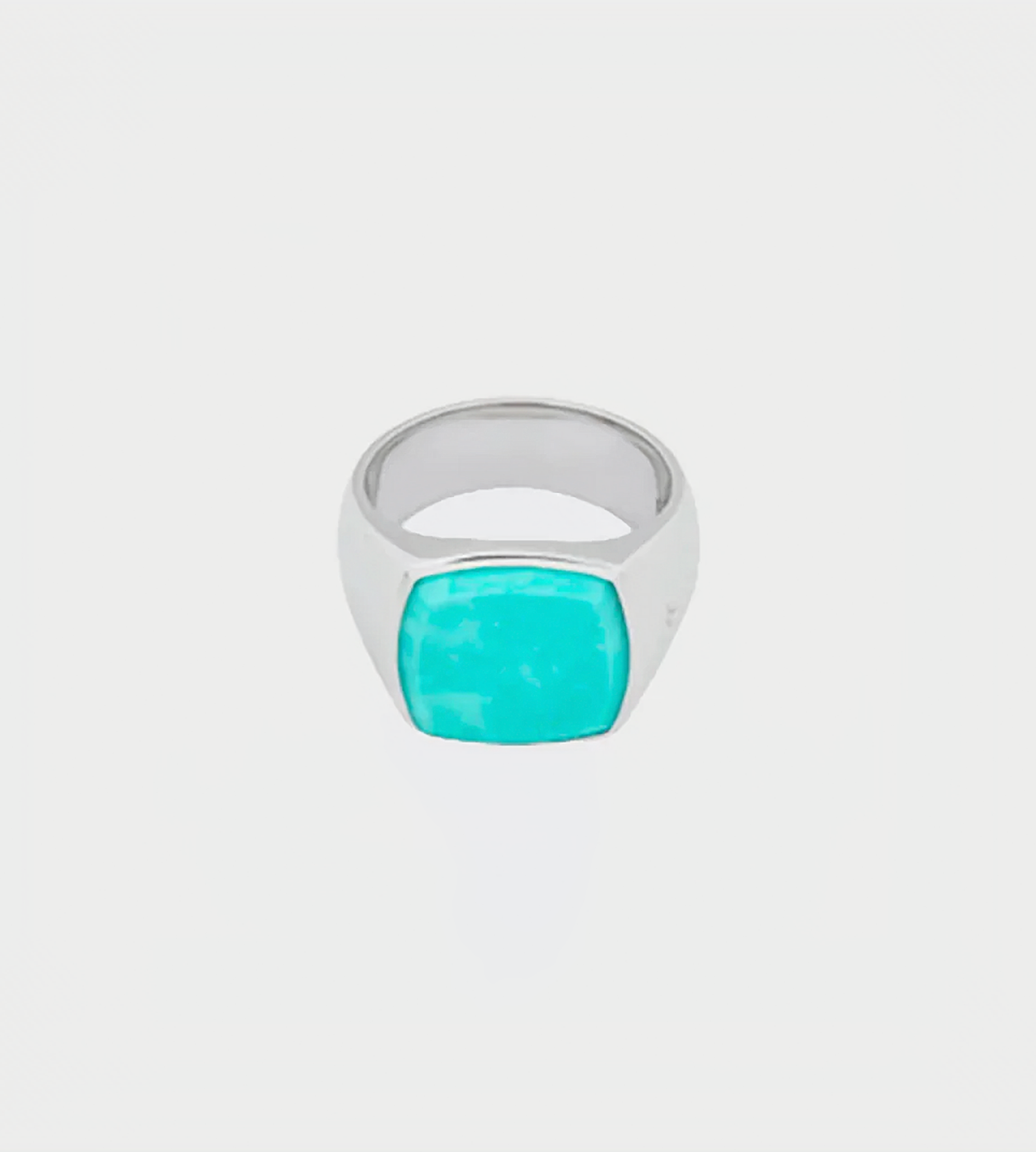 Tom Wood - Cushion Ring Turquoise