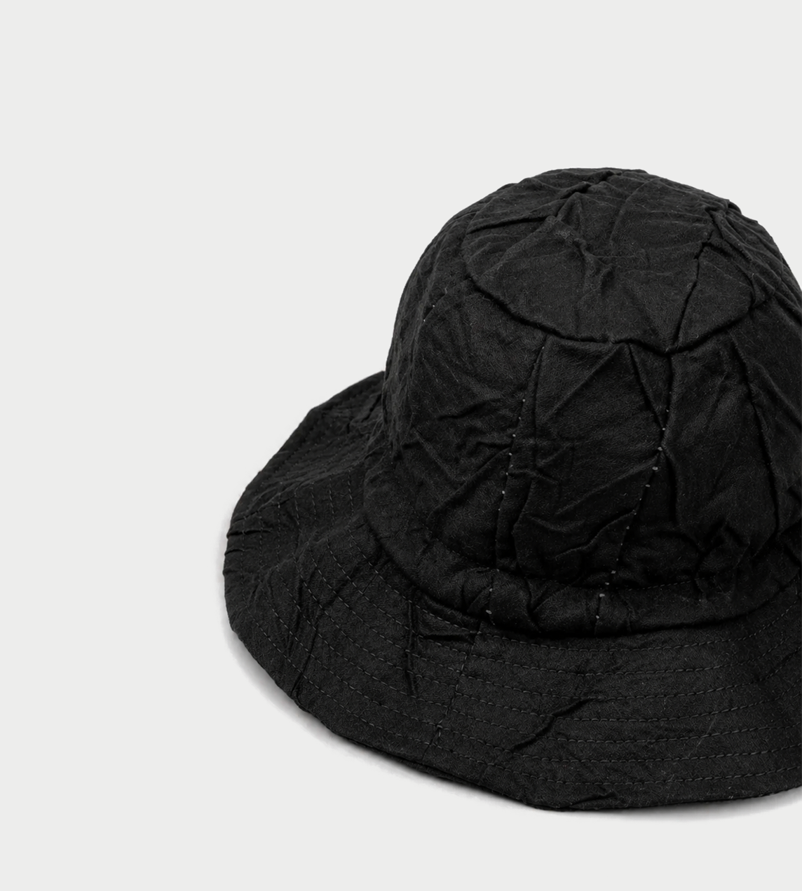MASNADA - Adjustable Wool blended Hat Blk
