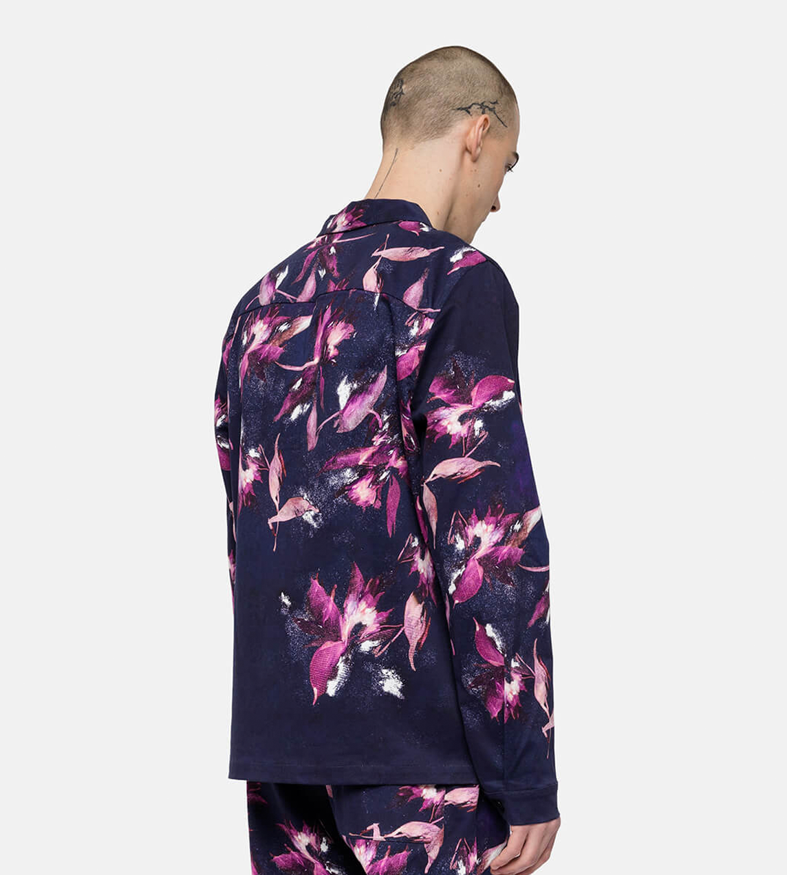DAVI - Fuschia Placed Print Floral Shirt