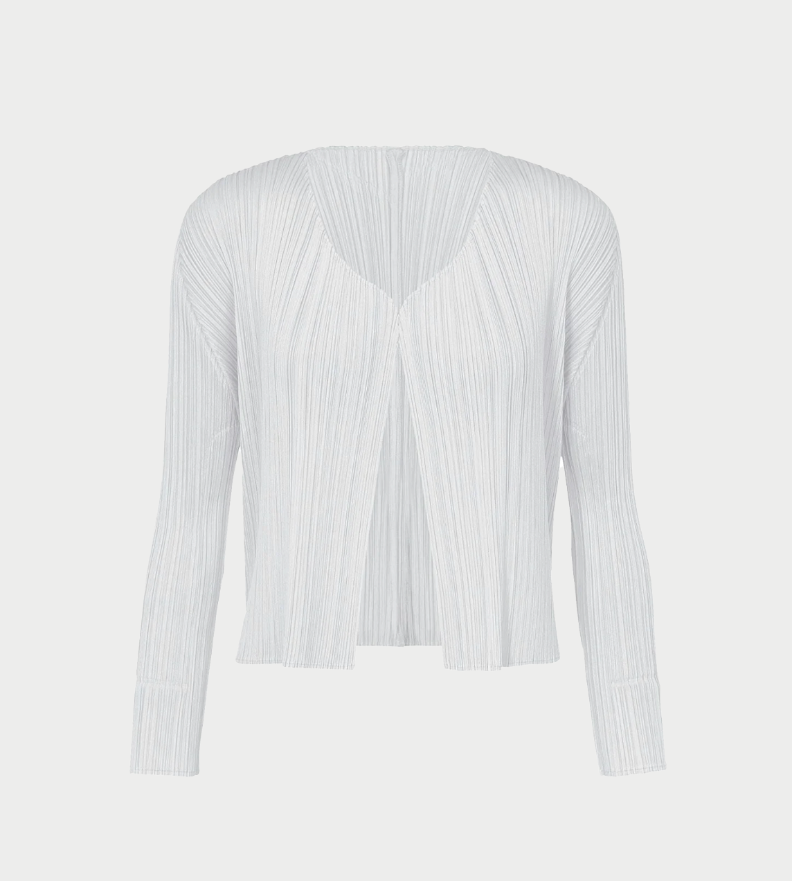 PLEATS PLEASE ISSEY MIYAKE - Basic Pleated Cardigan L.Grey