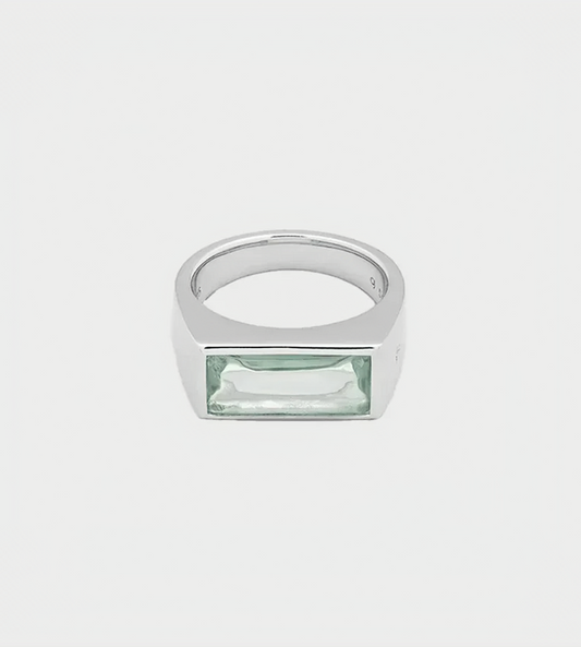 Tom Wood - Peaky Ring Green Quartz