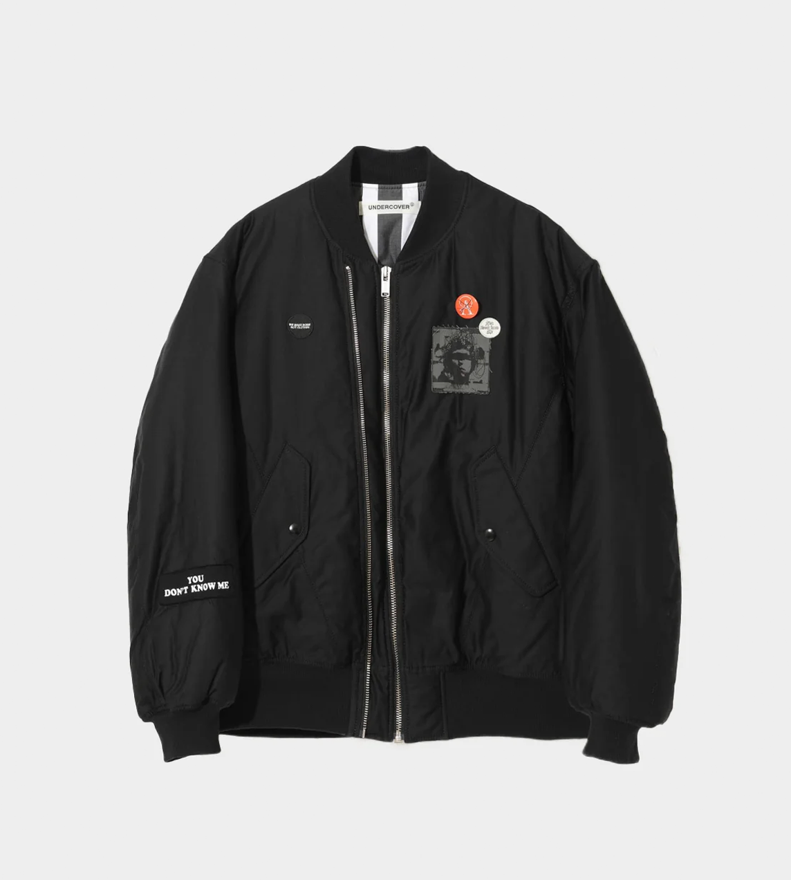 UNDERCOVER - Cotton MA-1 Bomber Jacket Blk