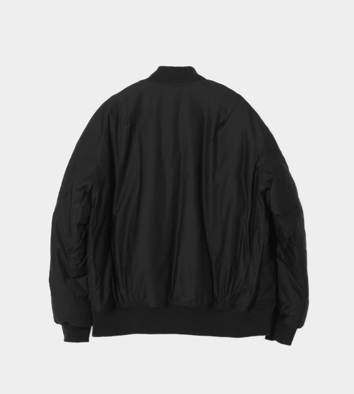 Cotton MA-1 Bomber Jacket Blk