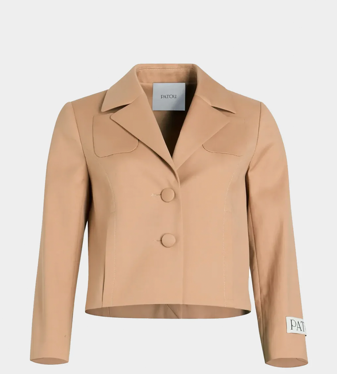 PATOU - Tailored Short Jacket Praline