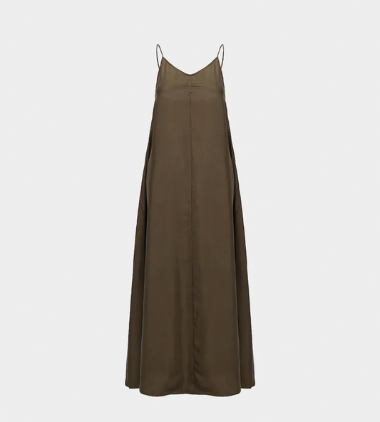 RUOHAN - Evia Slip Dress Olive