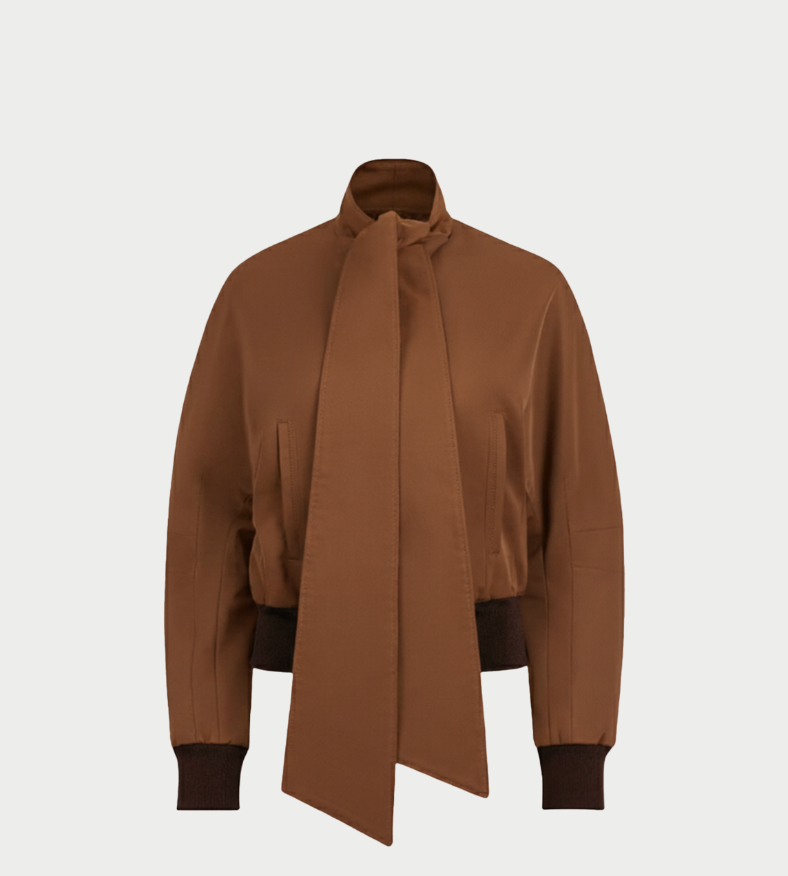 NINA RICCI - Bomber Jacket Chocolate Brown