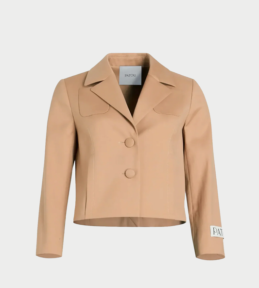PATOU - Tailored Short Jacket Praline