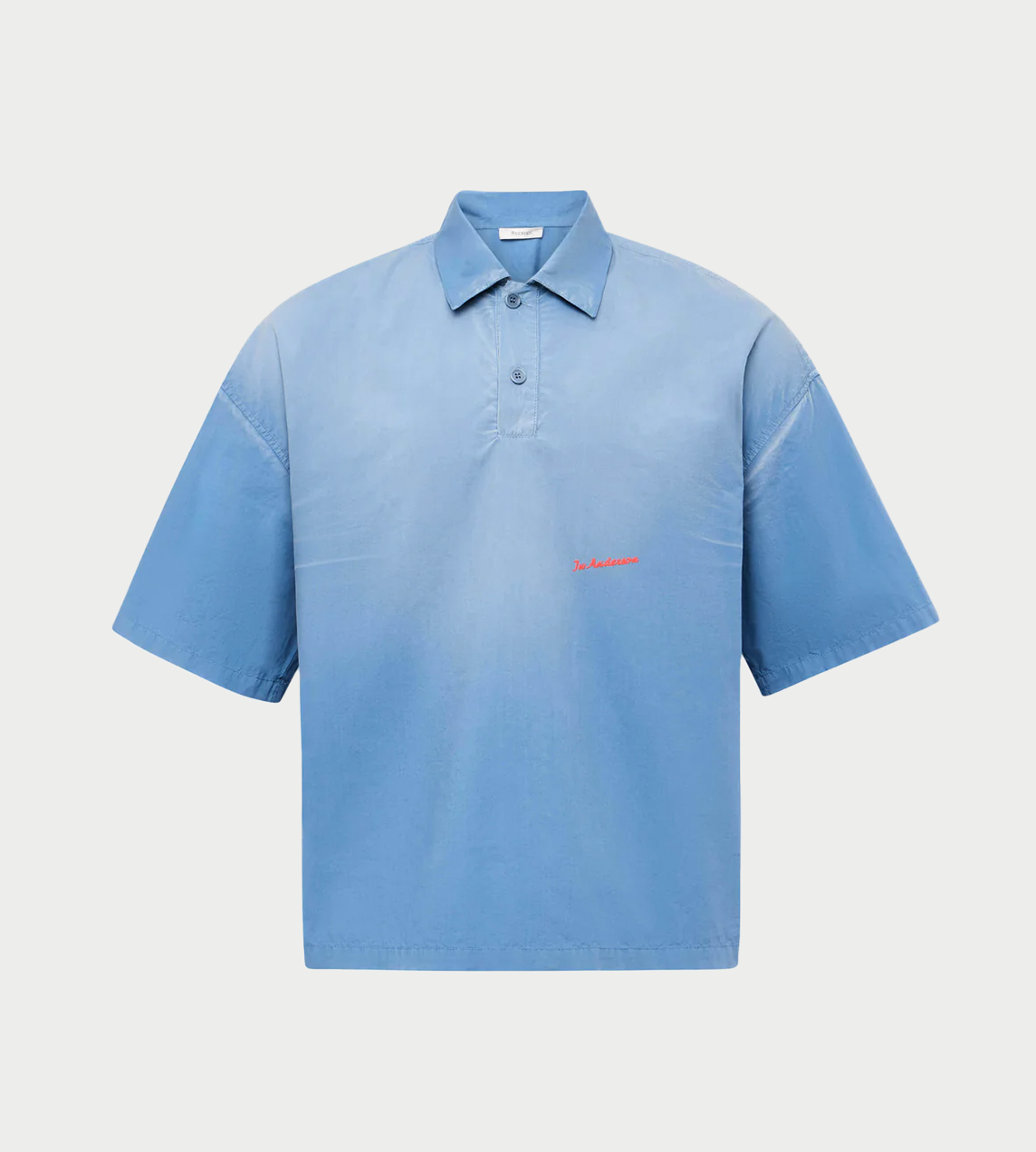 JW ANDERSON - Oversized Short-sleeve Polo Blue