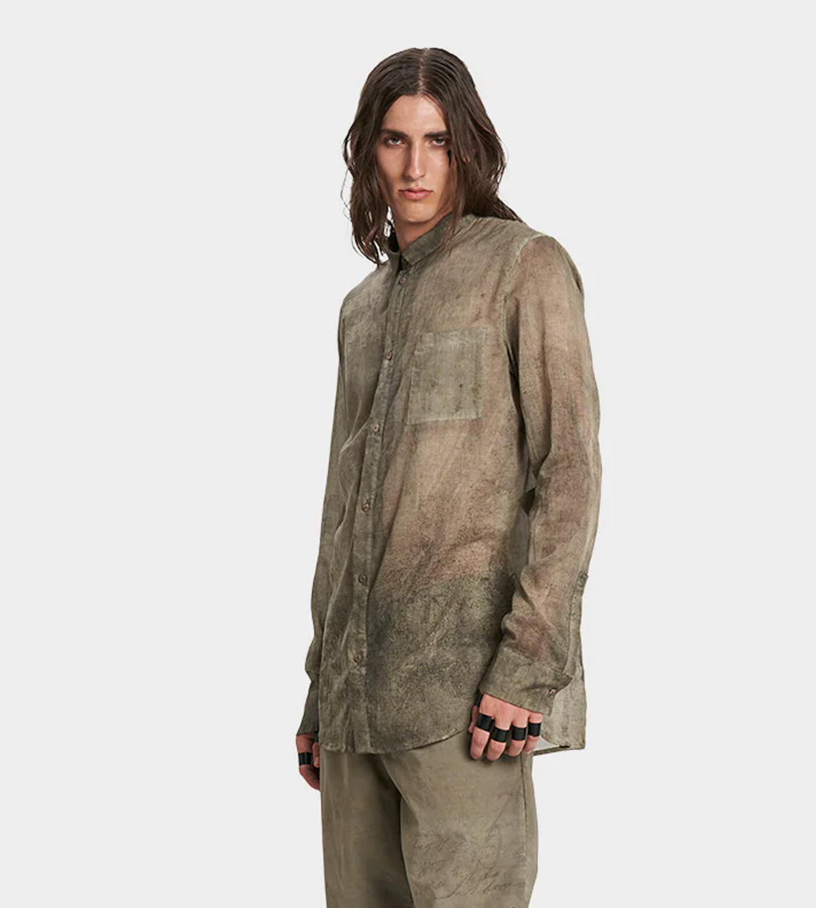 Masnada - Camicia Granite Shirt Stone