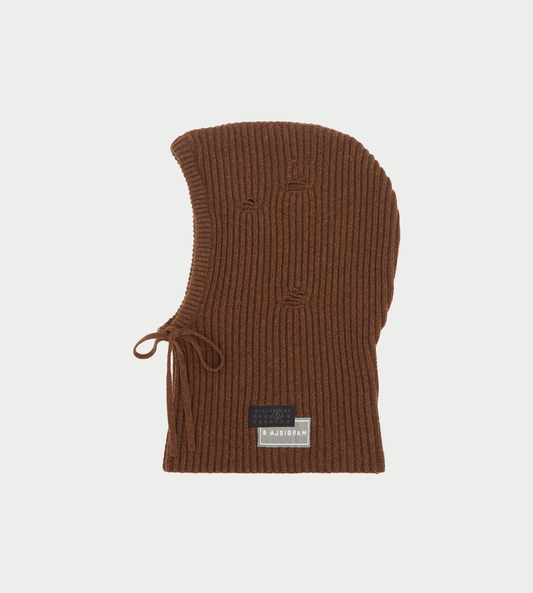 MM6 MAISON MARGIELA - Distressed Balaclava Brown