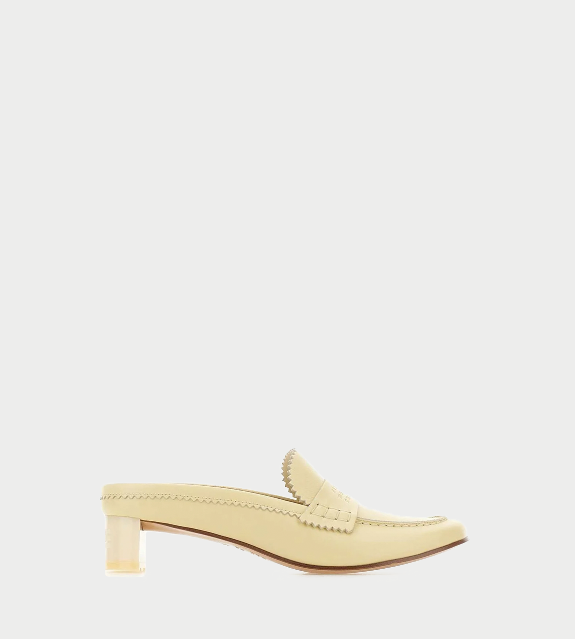 MM6 MAISON MARGIELA - Leather Mules Pastel Yellow