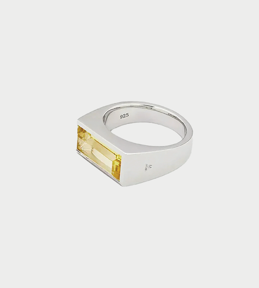 Tom Wood - Peaky Ring Lemon Quartz
