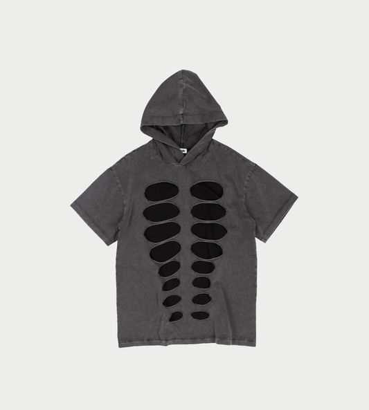 AVAVAV - Theo Hooded Tee Cut-out Grey